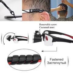 Dental Medical 3.5X Binocular Loupes Lightweight Magnifier DY-117 Black US STOCK