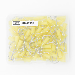 Alpine – Yellow Infusor Tips Bent Metal 100/pk. REF# AD034 Compare to Stat-Flo