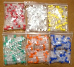Plastic Vials Microcentrifuge Tubes Lab Screw Cap Tube Lot Sample new 1ml
