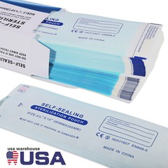 200 pcs 3.5″ x 10″ Self-Sealing Sterilization Pouches Sterilizer Bags Autoclave