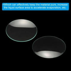 90mm Diameter Watch Glass, 10 Pack Beaker Cover Smooth Edges, Transparent