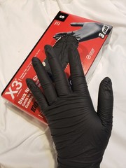 Black Disposable Nitrile Gloves – 100 Pack for Cooking, Cleaning & More