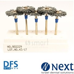 Upofix polisher brush final polishing movements occlusal DFS Diamon metal blue