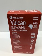Medicom Vulcan Nitrile Gloves Indigo Medium M 150 Count Per Box Lot of 2 Boxes