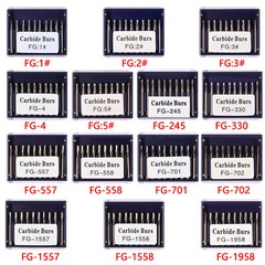 10-100pcs Dental Tungsten Carbide FG Burs Round Bur For High Speed Handpiece