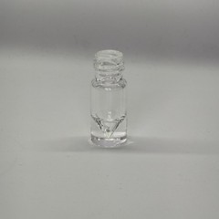3mL Clear Borosilicate Glass Vial V-Shape with Solid Cap, Pack of 100 Vials Lab