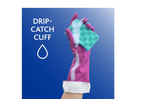 Playtex Medium Living Fuchsia Pink and Navy Latex Neoprene Nitrile Gloves 4Pairs