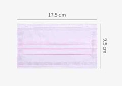 50/100 Pcs Pink Disposable Face Cover 3-Ply Filter Breathable Earloop Masks