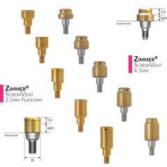 US LOCATOR Overdenture Attachment System for ZIMMER Screw-Vent BEGO/MIS Platform