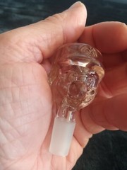 Premium 14mm Mario Brothers Head Thick Glass Bowl Hookah Bong Slide Pipe