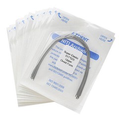 Dental Orthodontic Super Elastic Niti Rectangular Arch Wire Ovoid/Nature Form
