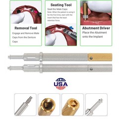 US Ship Locator Abutment Male Caps Inserts Compatible Hiossen Nobel Zimmer TSV