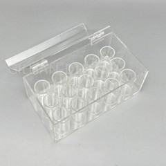 1 Box Dental Orthodontic Elastics Power Chains Ligature Ties Holder Acrylic Case