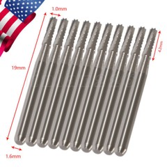 Dental Midwest FG #557 Clinic Length Cross Cut Carbide Burs 100pk （19mm）