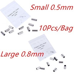 10Pc/Pack Dental Ortho Lingual Button Bondable Crimpable Hook Tube Small / Large