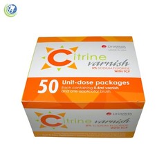 CITRINE FLUORIDE VARNISH 5% Spearmint Flavor with TCP 50 Unit-dose Pack DHARMA