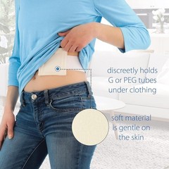 Soft, Adjustable NelMed Feeding Tube Holder – Secure Belt for 30-45 Inch Waists