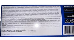 Ammex Gloveworks GWRBN49100 Blue Nitrile Powder Free Industrial Gloves, 6 Mil