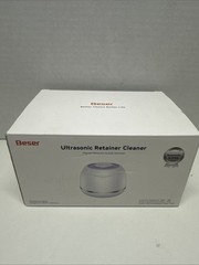Beser Ultrasonic Retainer Cleaner, 2X Clean, 4X Sterilize, Dental White