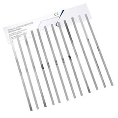 12Pc Stainless Steel Metal Dental Polishing Strips – Multiple Sizes & Quantities