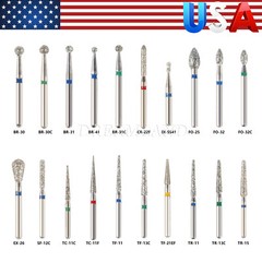 100pc fresas diamante para turbina dental High speed handpiece FG 1.6mm DA