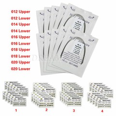 100*Orthodontic Dental Arch Wire Niti Round/10 Bracket Brace Mini MBT/Roth 3/345