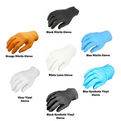 Disposable Medical Exam Gloves, Powder Free, 4 Mil – 8 Mil, Size: S/M/L/XL/2XL