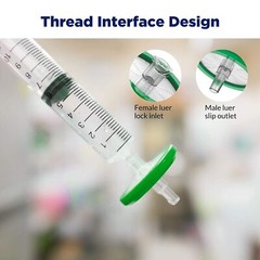 1000pcs Disc Syringe Filters Sterile Filter PES Membrane 0.22µm 33mm Hydrophilic