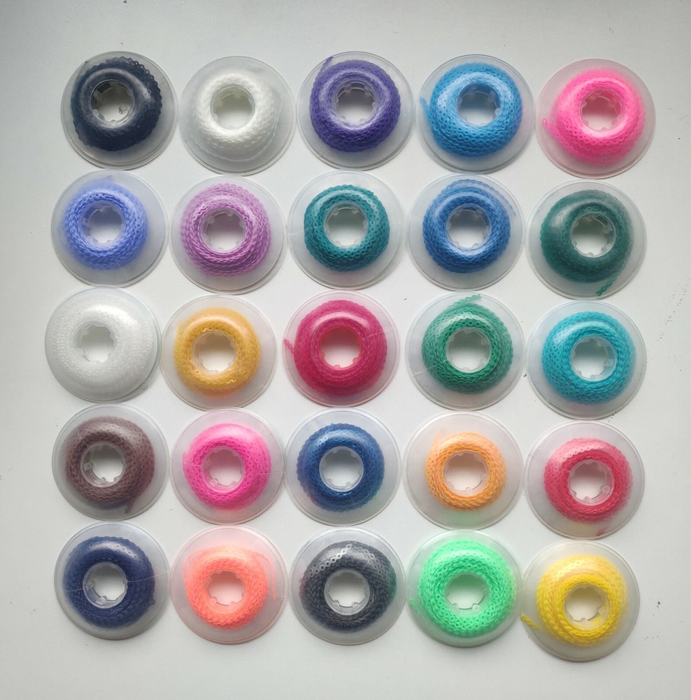 2Rolls Dental Power Chains Orthodontic Super Elastic Braces Short Long Closed