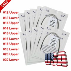 Dental Ortho Super Elastic Niti Round Arch Wire Ovoid 012-020 Upper / Lower all