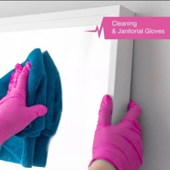 Fifth Pulse Nitrile Exam Latex Free & Powder Free Gloves – Fuchsia