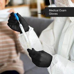 Fifth Pulse Nitrile Exam Latex Free & Powder Free Gloves – Black