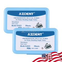 AZDENT Tubos bucales de monobloque ortodoncia dental MBT/Roth 022 1er molar U1L1