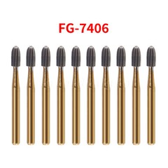 Dental Bur Trimming & Finishing Gold Carbide Burs FG 7901 /7902 /7406 /7408 st