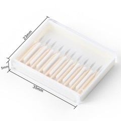 AZDENT 10 Pcs Dental Carbide Trimming & Finishing Burs FG For High Speed Handpie
