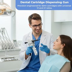 DDM International Universal Dental Cartridge Dispenser Delivery Gun 50ml 1:1/2:1