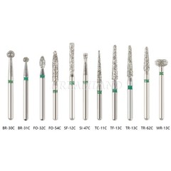100 piezas/20 tipos Burr fresas de diamante salees FG medio 1,6mm Kit FG1.6MM