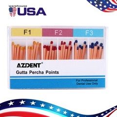 10 Pack Dental Endodontic Gutta Percha Points F1 F2 F3 for Endo Use 60pc/pack