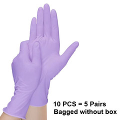 Disposable Nitrile Gloves Powder Free Latex Free Medical Use & Food Grade 100pcs