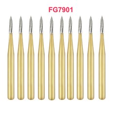 10 Pcs Dental Carbide Trimming & Finishing Burs FG7404/7406/7408/7901/7902/7903