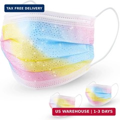 NiHealth Disposable Cute Face Masks for Adults Women Men, Breathable Mask with E