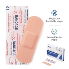 100pcs/box Adhesive Bandages Fabric Individuall Sterile Packaged Stretch Cloth
