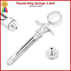 Dental Syringe 1.8ml Manual Aspirating Anesthetic Injecting W/ Extra EUR Thread