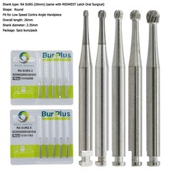 Wave Dental Carbide Round RA Burs Latch Surgical Length Bur RA SURG Contra Angle