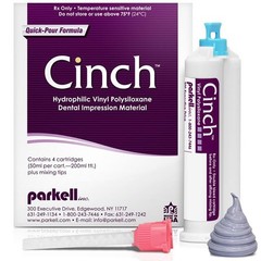 Parkell Cinch Heavy Body-Putty, Regular Set 4-minute. Package of 4 – 50 ml Split