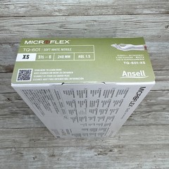 MicroFlex Soft White Nitrile Exam TQ-601-XS *1 CASE* Size: XSmall *See Date*