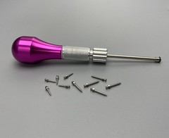 Dental Orthodontic Implant Mini Screws Self-Drilling Screwdriver Blue/Fuchsia