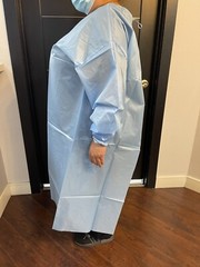 Disposable Isolation Lab Gowns Long Sleeve Water Resistant PPE 10 Count
