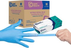 Nitrile Exam Gloves – 4 mil, Latex-Free, Powder-Free, Disposable, Blue, Medic…