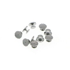 100Pcs Metal Lingual Buttons Bondable for Dental Orthodontic Round Mesh Base